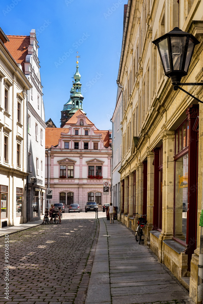 Fototapeta premium Ein liebenswertes Gässchen in Pirna
