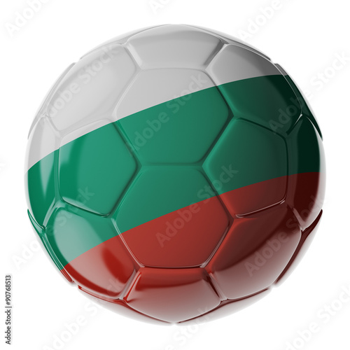 Soccer ball. Flag of Bulgaria