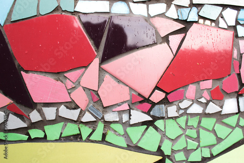 detail ceramic glass mosaics