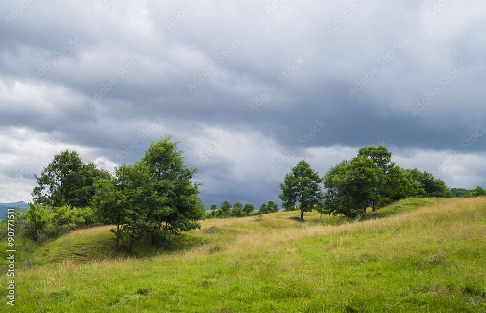 Amazing landscape in the Land of Hateg, Romania