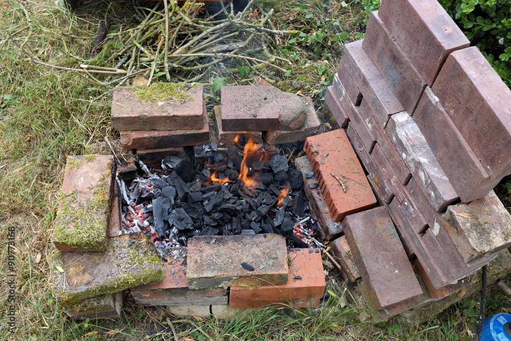 Barbecue en brique