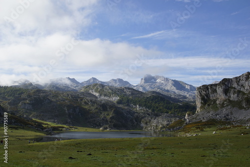lagos de Covadonga en los picos de Europa