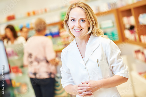 female pharmacutical chemist portrait  photo