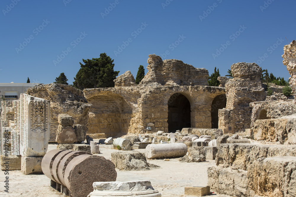 ruins of ancient Carthage Tunis Afrique