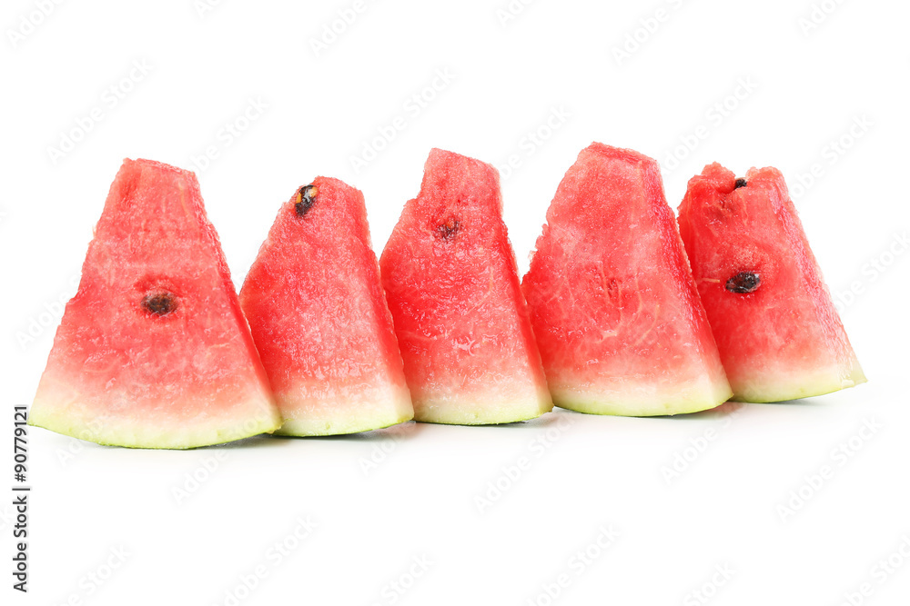 Tasty watermelon isolated on a white