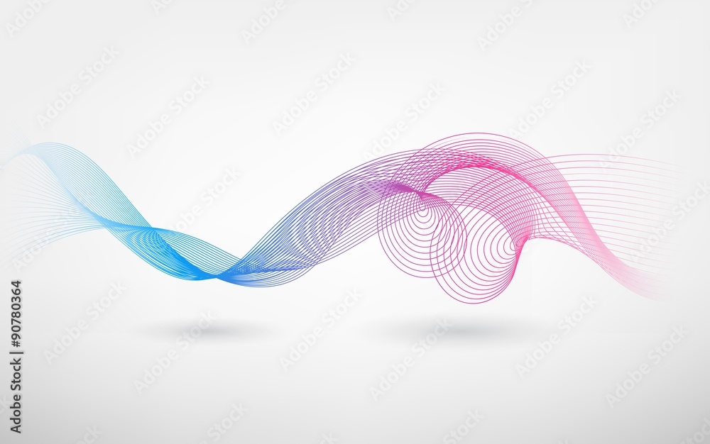 Fototapeta premium Abstract Color blend wave