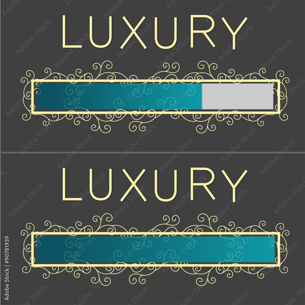 Luxury vector progress bars