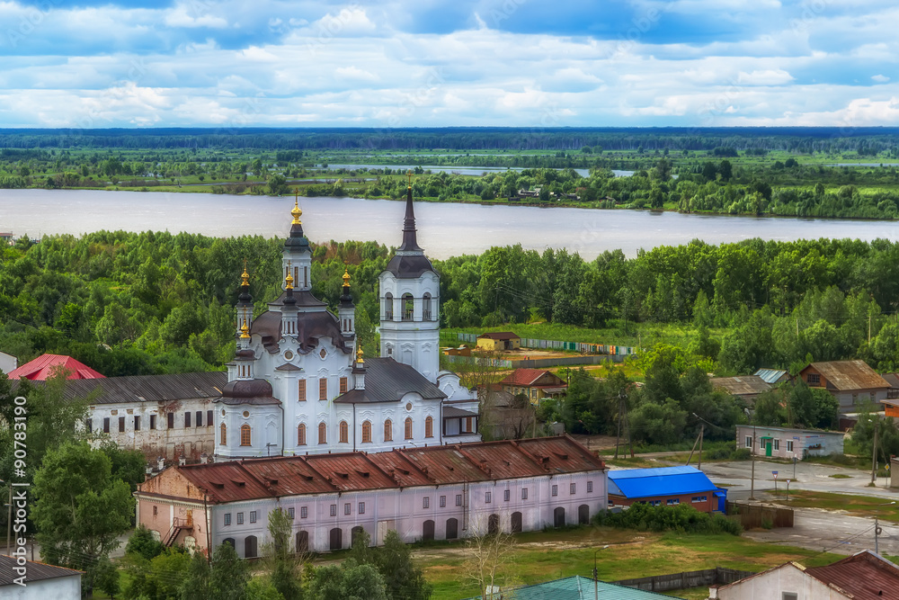 Tobolsk Church Zachariah and Elizabeth centre top view