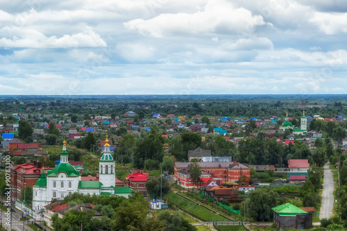 Church Archangel Michael in Tobolsk centre top view