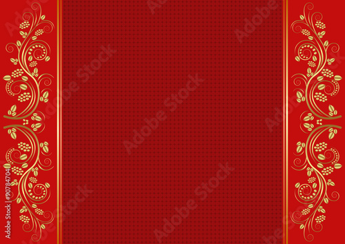 vintage background with ornaments