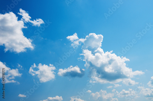 White cloud in the blue sky