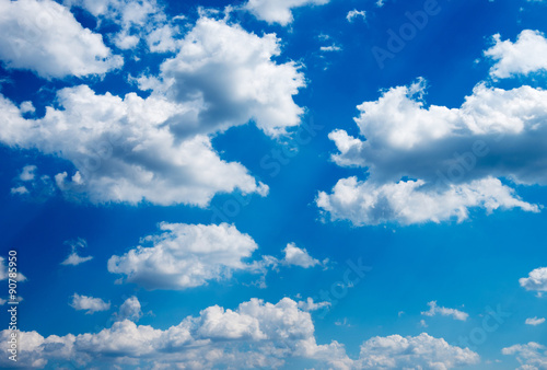 Fototapeta Naklejka Na Ścianę i Meble -  White clouds in blue sky.