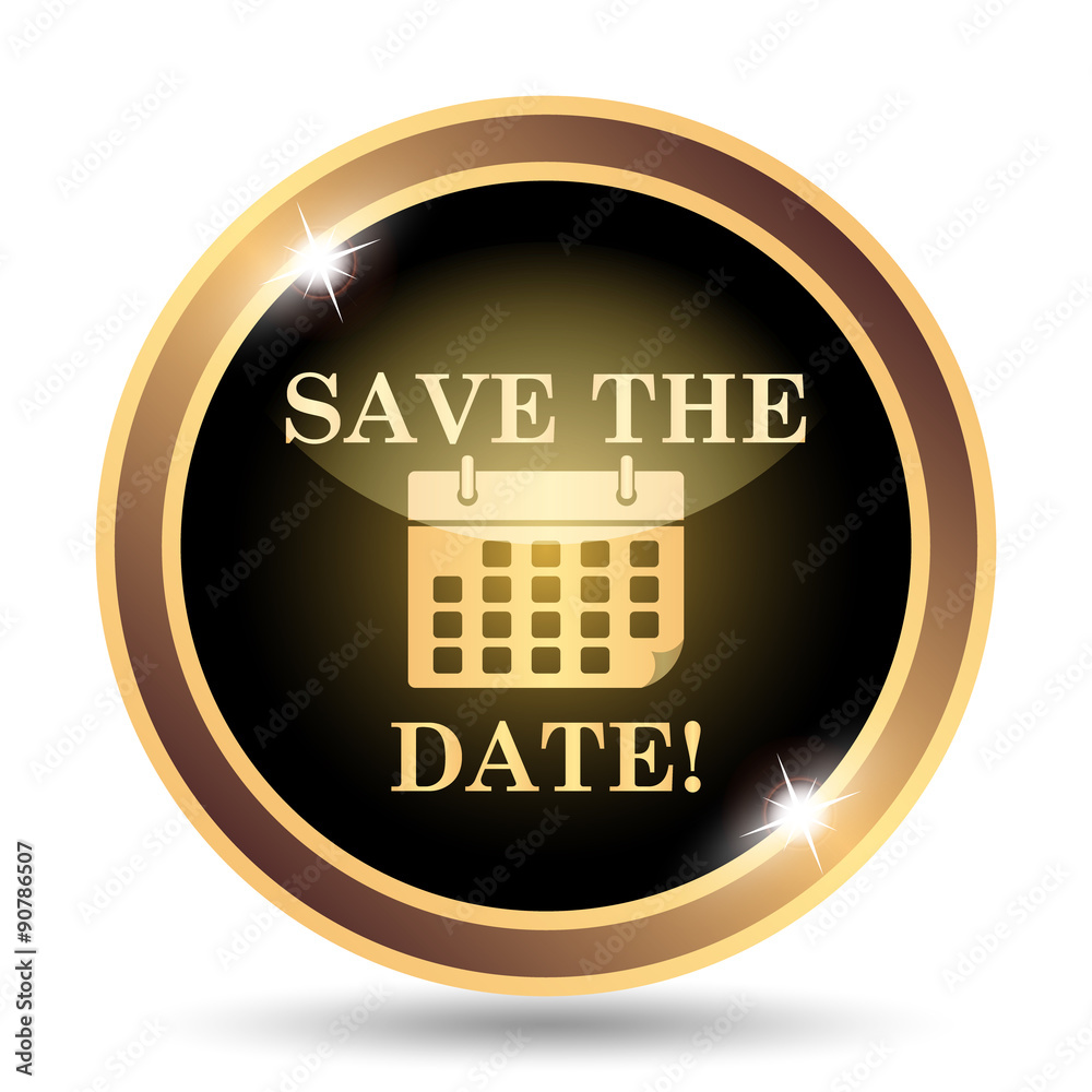 Save the date icon Stock Illustration | Adobe Stock