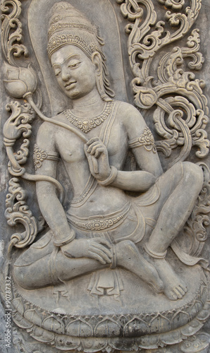 sand stone carving of Buddha history © tope007