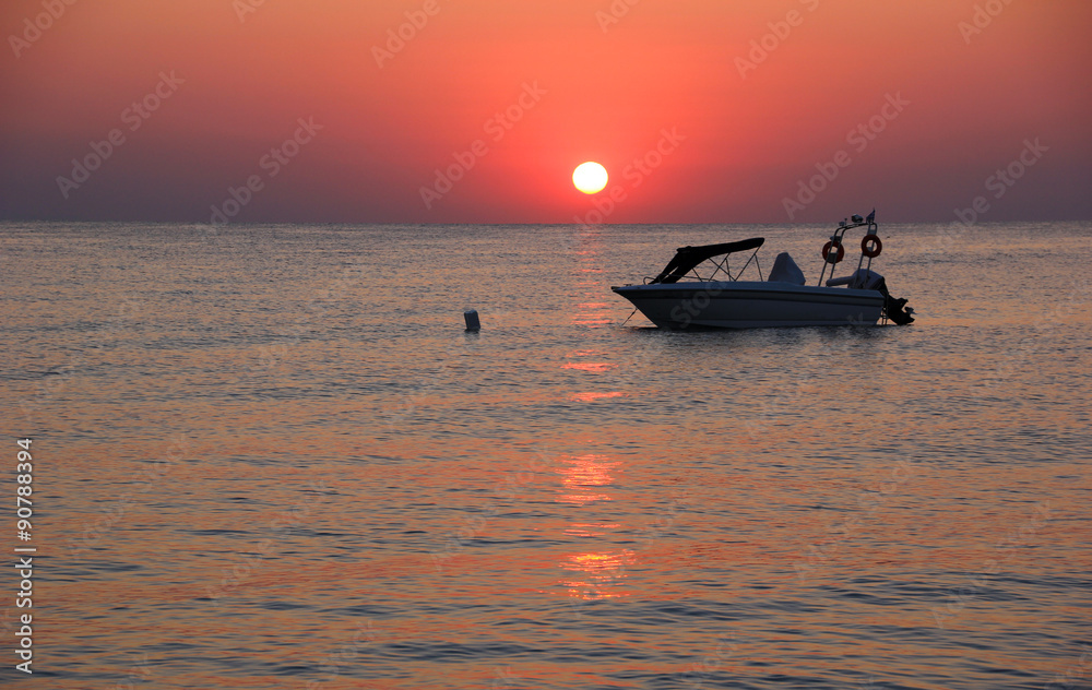 Sunrise over the Aegean sea