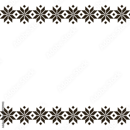 Belorussian sacred ethnic ornament, seamless pattern. Vector illustration. Slovenian Traditional Pattern Ornament. Seamless Background. Belarusian pattern.