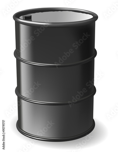 Black steel barrel