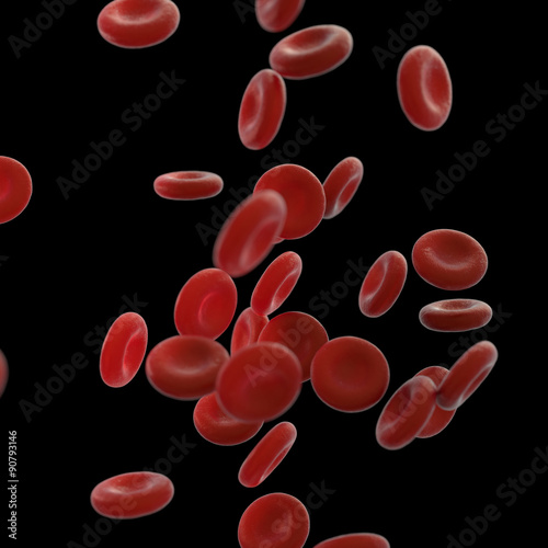 red blood cells illustration of  microscopic photos