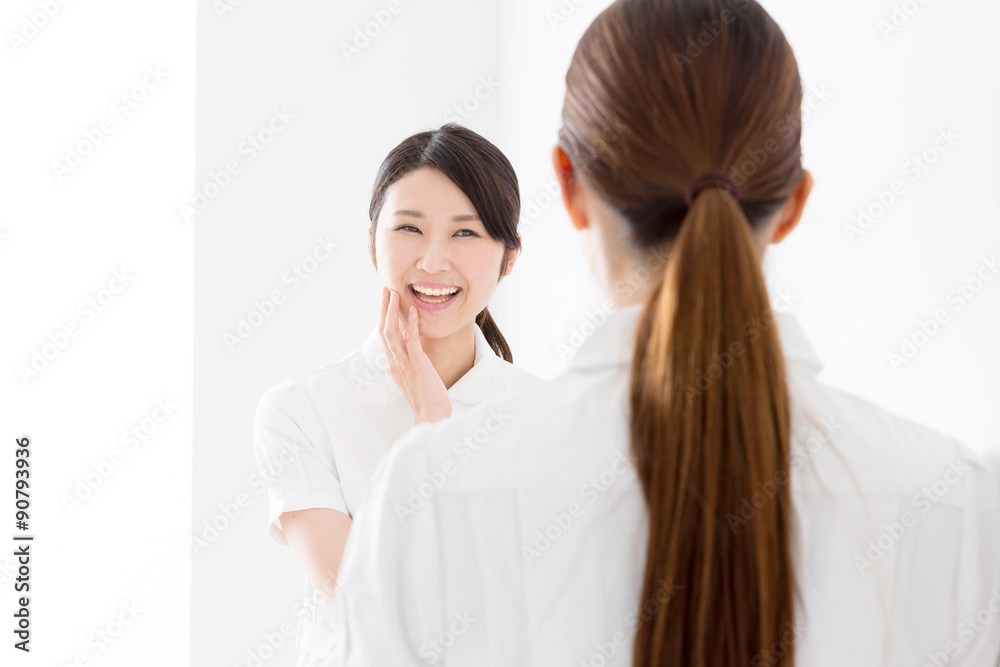 young asian nurse isolated on white background young asian nurse isolated on white background