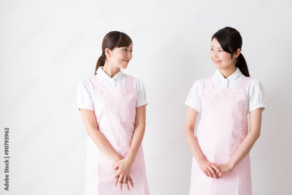young asian nurse isolated on white background young asian nurse isolated on white background