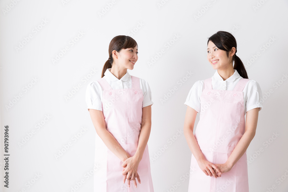 young asian nurse isolated on white background young asian nurse isolated on white background