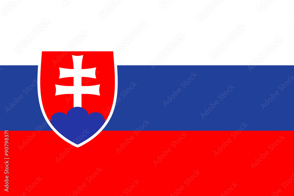 Fototapeta premium Flag of Slovakia