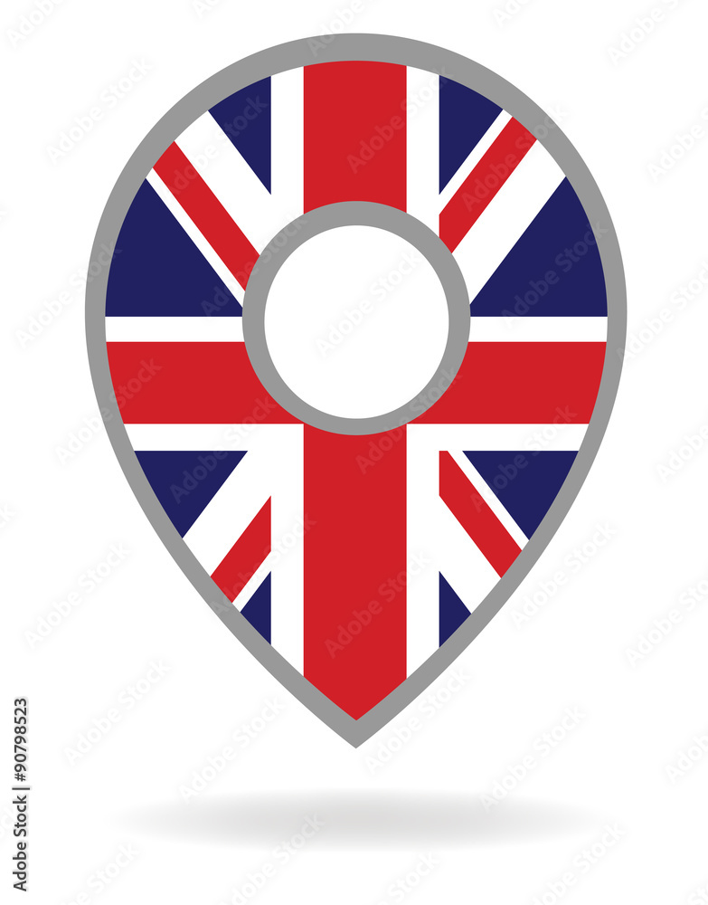 Obraz premium Vector united kingdom gps