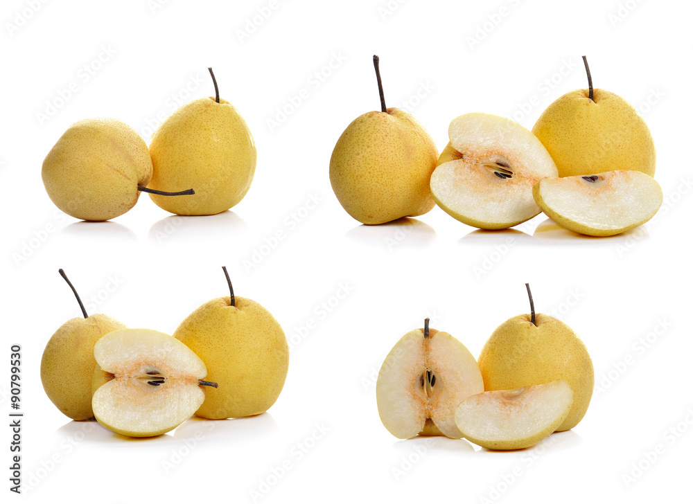 pear isolated on white background. pear isolated on white background.