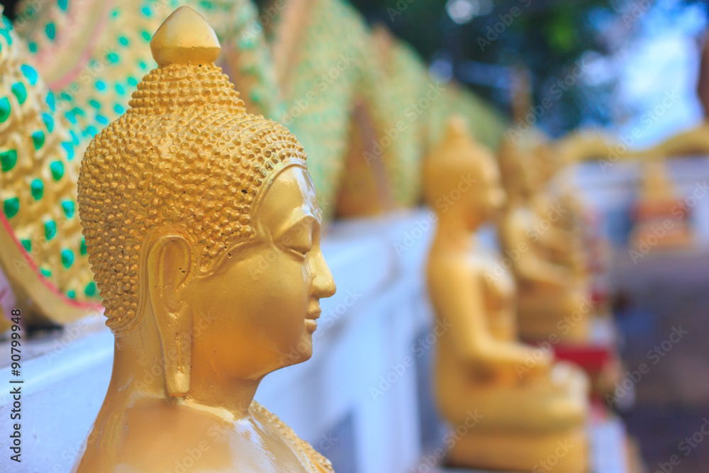 Buddha statue Meditation pagoda of Thailand