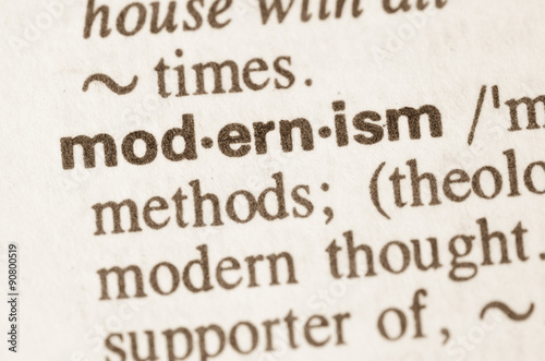 Dictionary definition of word modernism