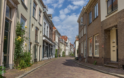 Old street in the historical center of Zutphen
