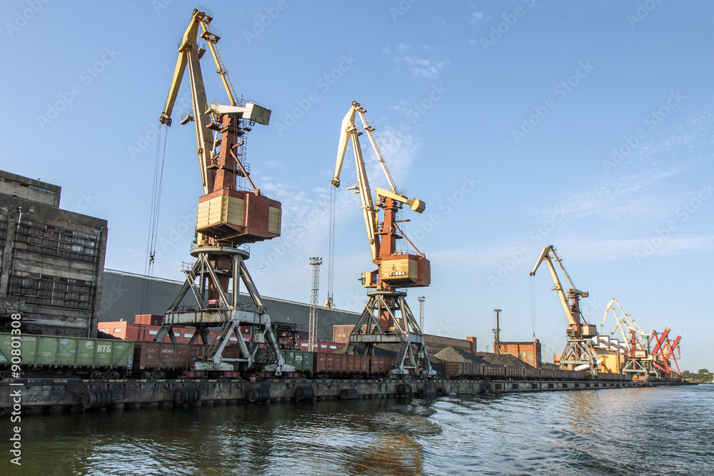 Wagons at the port