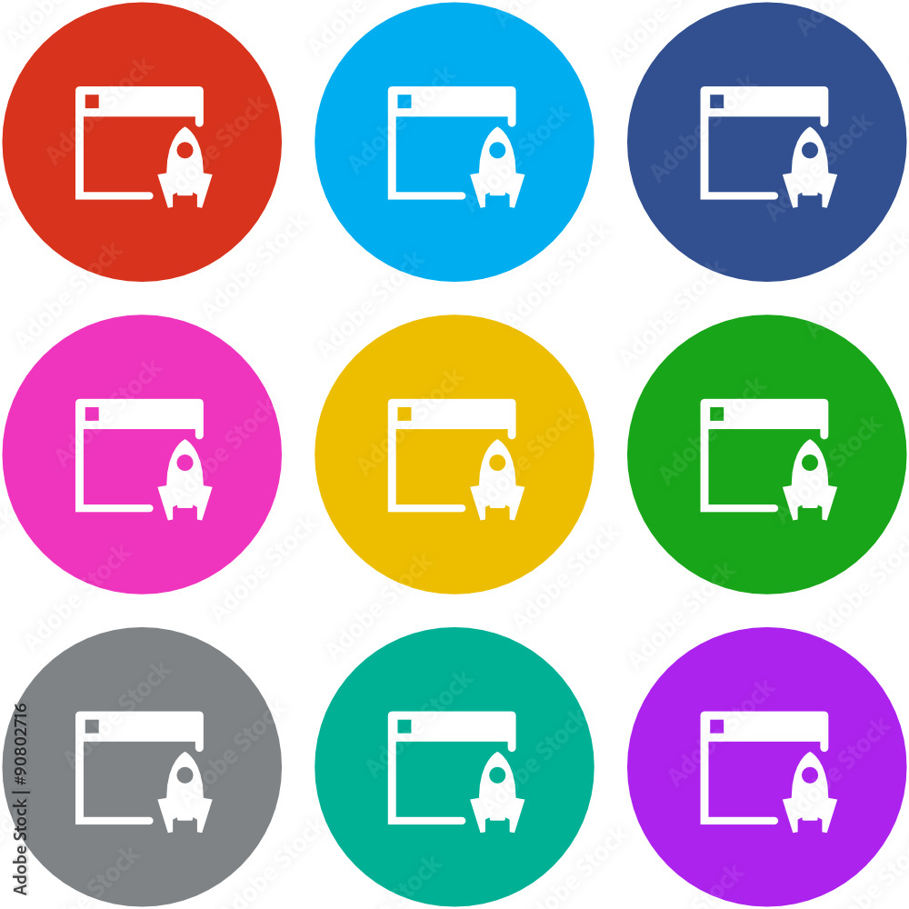 Flat Multicolor App Icon Flat Multicolor App Icon