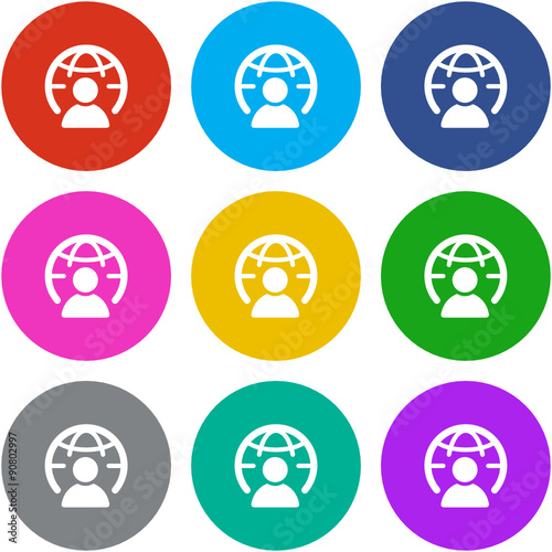 Flat Multicolor App Icon  