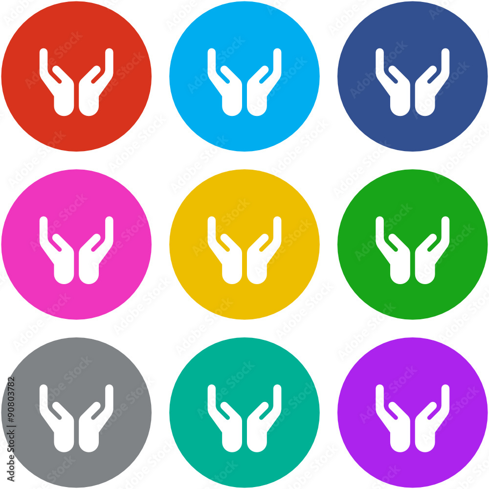 Fototapeta premium Flat Multicolor App Icon