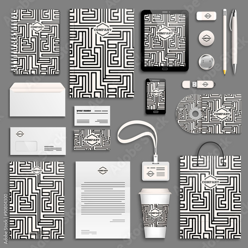 Corporate identity template set