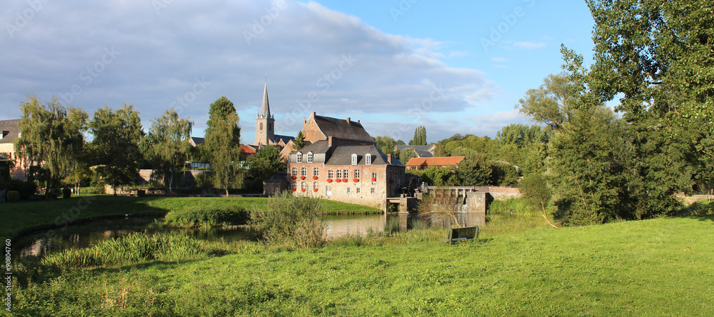 Obraz premium Maroilles (France) / Moulin de l'abbaye