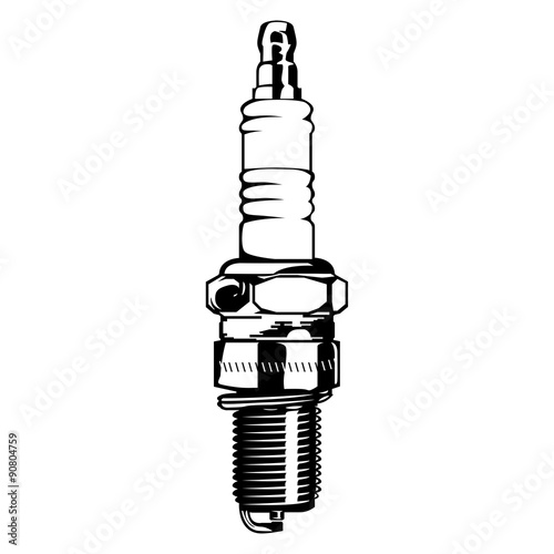 Принти на полотні Spark Plug for Cars