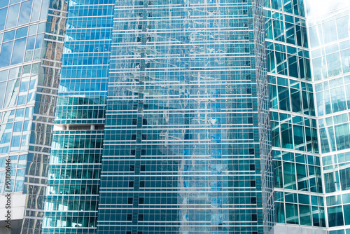 High-rise buildings on clear sky  side view