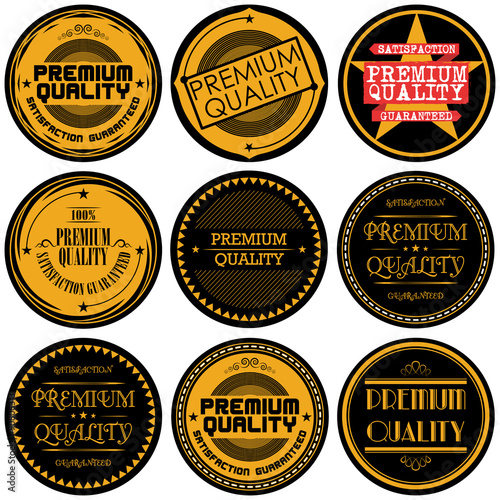 Collection of Premium and High Quality and Guarantee Labels design