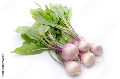 Bunch of fresh turnips