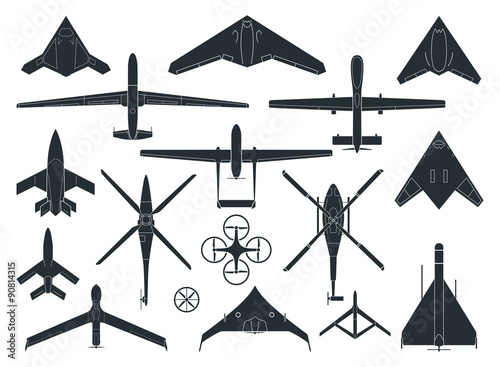 Set of Drone Symbols.