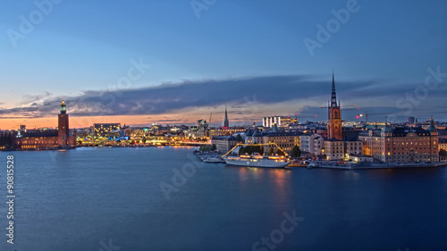 Photography Panoramaansicht von Stockholm