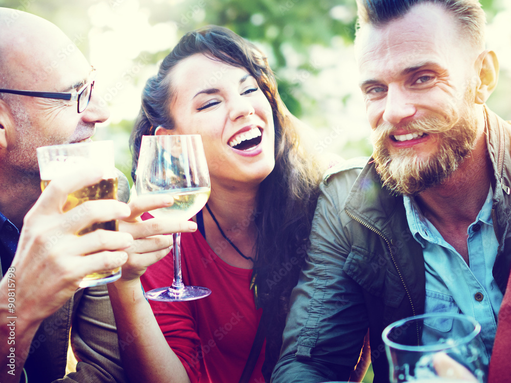 Party Celebrating Friendship Drinking Togetherntess Concept