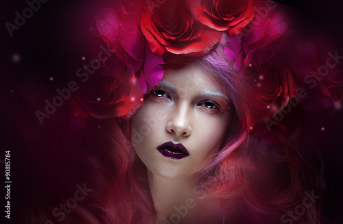 fabulous girl with scarlet ...