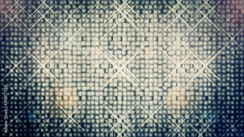 An abstract cool-blue glittery background.