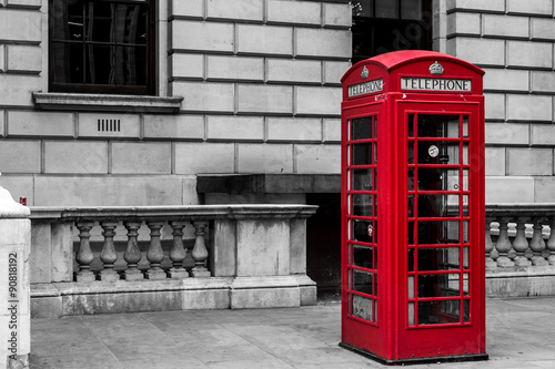 Traditional Red London Telephone Box