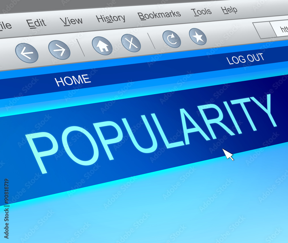 Popularity concept. Popularity concept.
