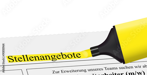 Stellenangebote, Zeitung