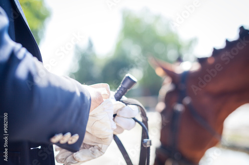Konstfotografi Horse and Jockey
